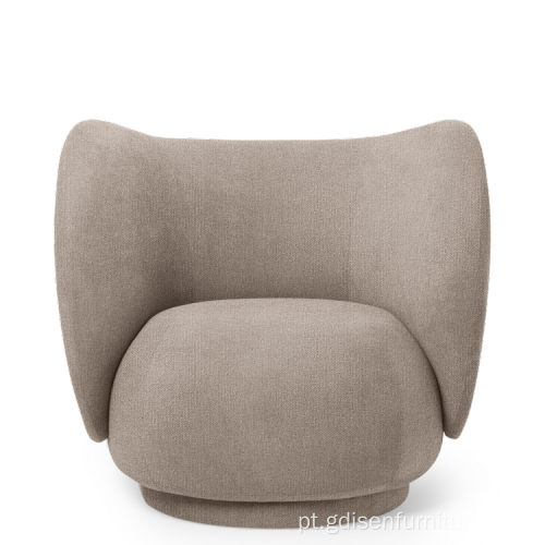 Cadeira de cadeira de boucle de design moderno rico